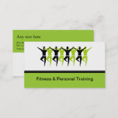 Modern Fitness & Personal Trainer Business Cards (Front/Back)