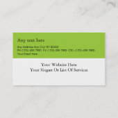 Modern Fitness & Personal Trainer Business Cards (Back)