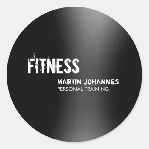 Modern Fitness Personal Trainer Name Tag