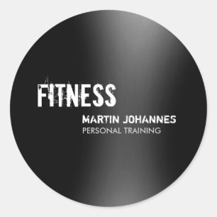 Modern Fitness Personal Trainer Name Tag