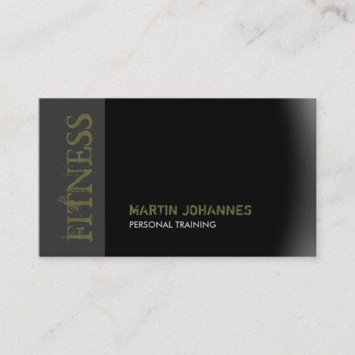 Modern Fitness Personal Training Business Card