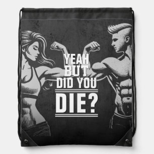 Modern Fitness Trainer Bodybuilding Gym Instructor Drawstring Bag
