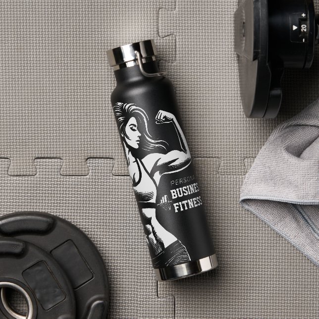 Modern Fitness Trainer Bodybuilding Gym Instructor Water Bottle (Gym)