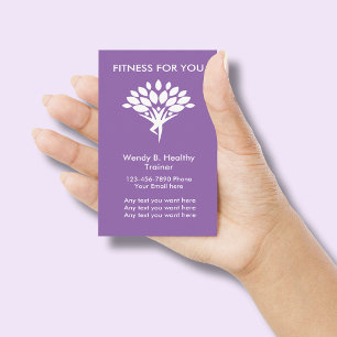 Modern Fitness Trainer Business Card