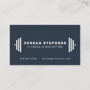 Modern Fitness Trainer Coach Slate Blue Business Card at Zazzle
