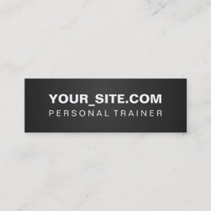 Modern Fitness Website Merchandising Mini Business Card