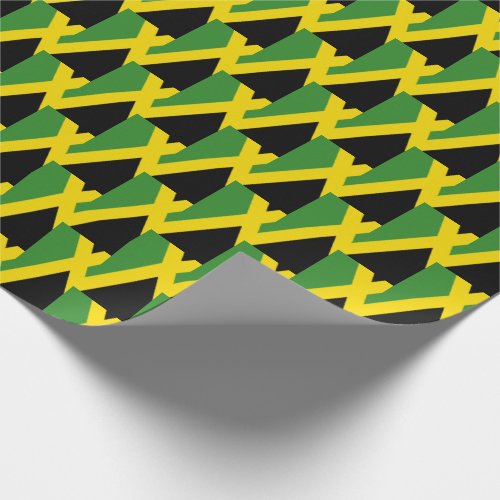 Modern FLAG OF JAMAICA Wrapping Paper