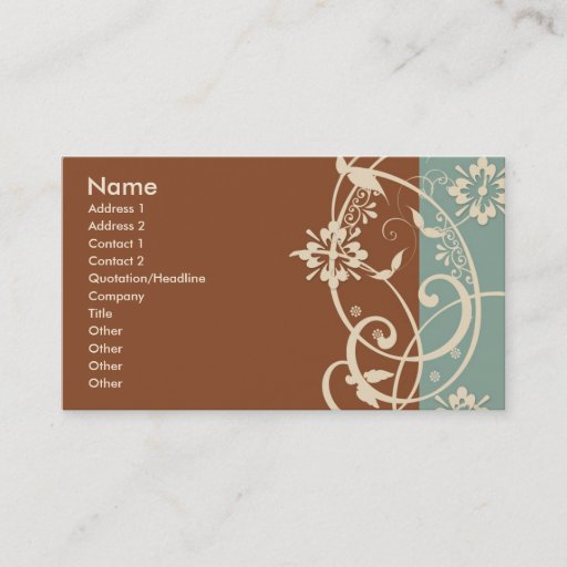 Customizable Modern Flare Business Card