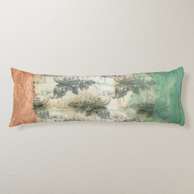 Modern Fleur De Lis Design Body Pillow (Front)