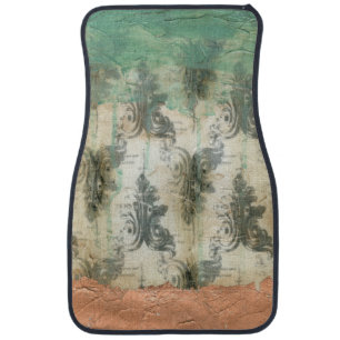 Modern Fleur De Lis Design Car Mat