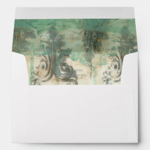 Modern Fleur De Lis Design Envelope