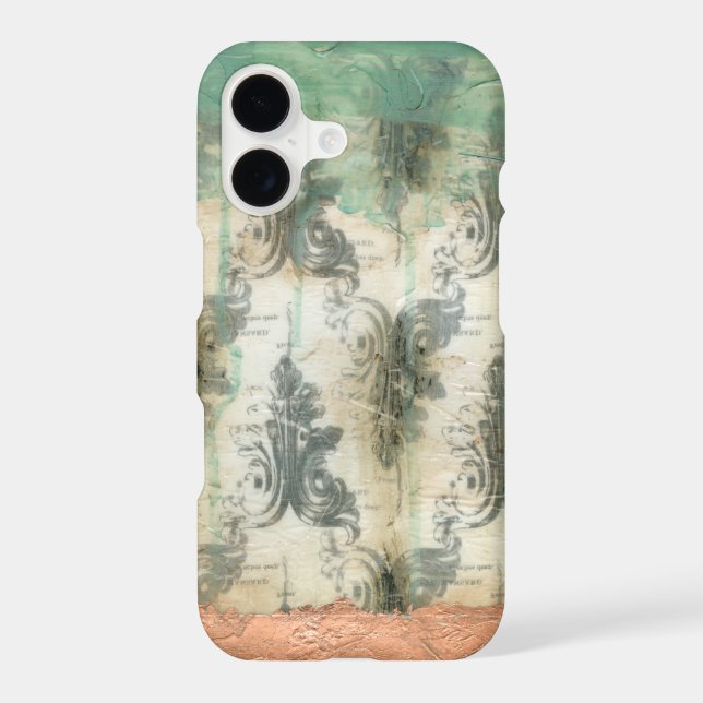 Modern Fleur De Lis Design Iphone Case (Back)