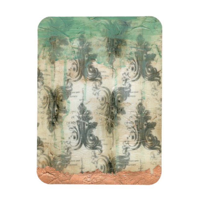 Modern Fleur De Lis Design Magnet (Vertical)