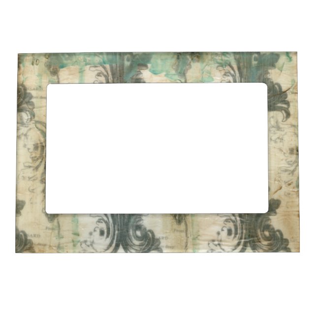 Modern Fleur De Lis Design Magnetic Frame (Front)