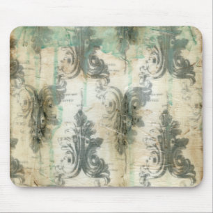 Modern Fleur De Lis Design Mouse Pad