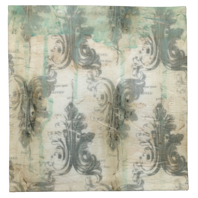 Modern Fleur De Lis Design Napkin (Front)