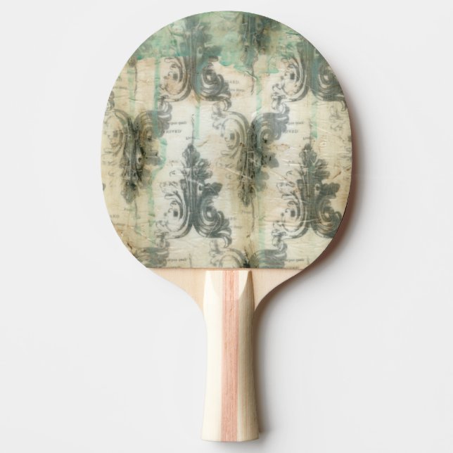 Modern Fleur De Lis Design Ping-Pong Paddle (Front)