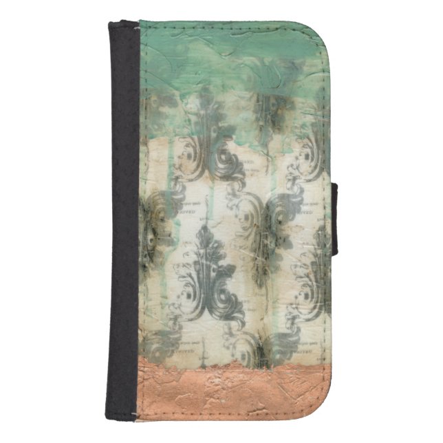 Modern Fleur De Lis Design Samsung Galaxy Wallet Case (Front)