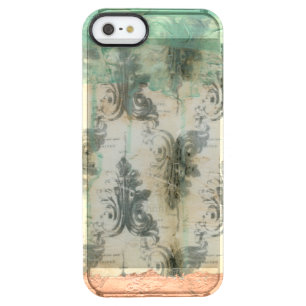Modern Fleur De Lis Design Clear iPhone SE/5/5s Case