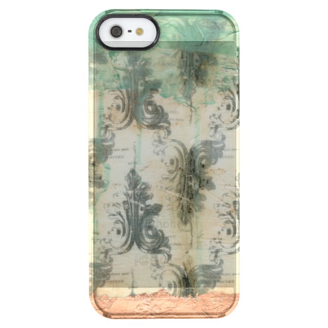 Modern Fleur De Lis Design Uncommon iPhone Case (Back)