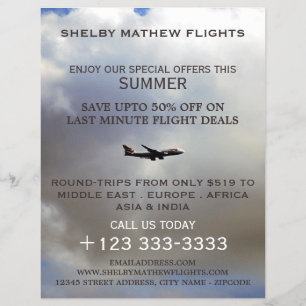 Modern Flight, Airline Advertising Flyer