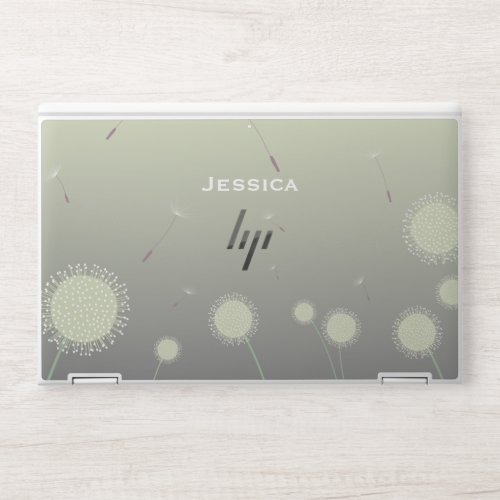 Modern Floating Dandelion Seeds Art HP Laptop Skin