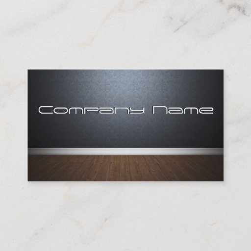 Customizable Modern Floor and Wall  Business Card