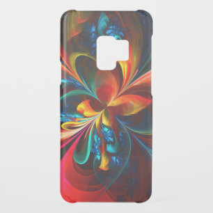 Modern Floral Abstract Art Orange Blue Pattern #14 Uncommon Samsung Galaxy S9 Case