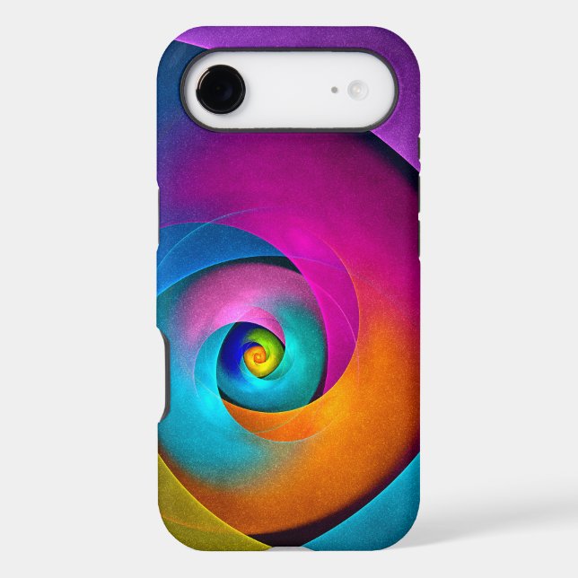 Modern Floral Abstract Art Pink Blue Pattern #17 Case-Mate iPhone Case (Back)