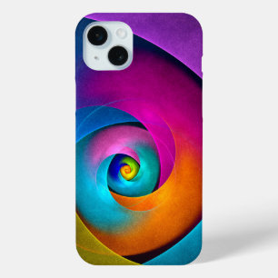 Modern Floral Abstract Art Pink Blue Pattern #17 iPhone 15 Plus Case