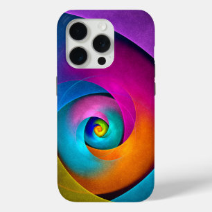 Modern Floral Abstract Art Pink Blue Pattern #17 iPhone 15 Pro Case