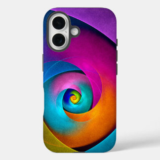 Modern Floral Abstract Art Pink Blue Pattern #17 iPhone 16 Case