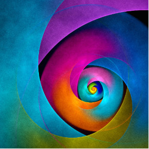 Modern Floral Abstract Art Pink Blue Pattern #17 Cutout