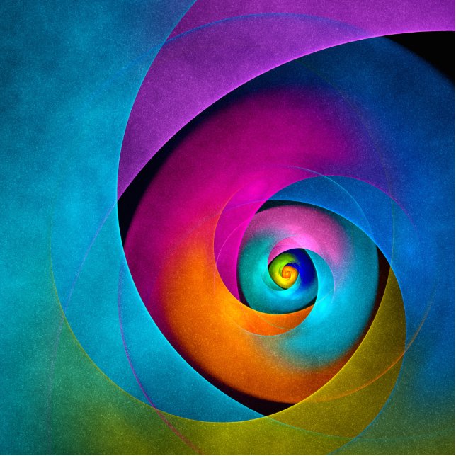 Modern Floral Abstract Art Pink Blue Pattern #17 Cutout (Front)