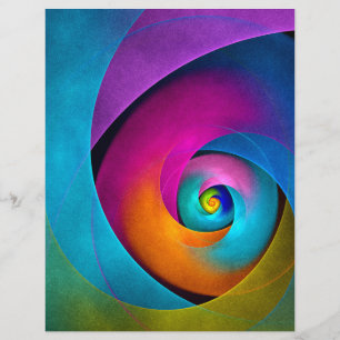 Modern Floral Abstract Art Pink Blue Pattern #17 Flyer