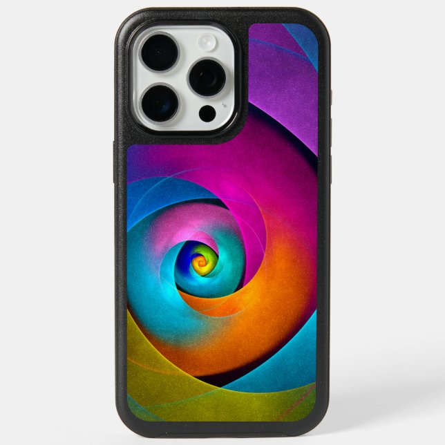 Modern Floral Abstract Art Pink Blue Pattern #17 iPhone 15 Pro Max Case (Back)