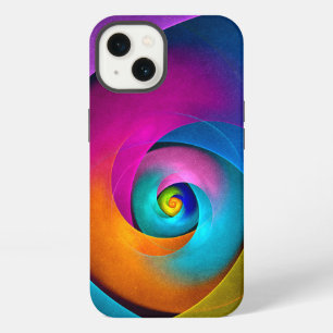 Modern Floral Abstract Art Pink Blue Pattern #17 iPhone 13 Case