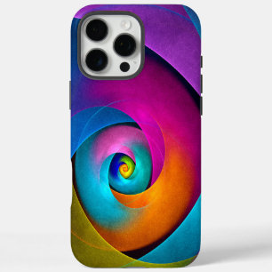 Modern Floral Abstract Art Pink Blue Pattern #17 iPhone 16 Pro Max Case