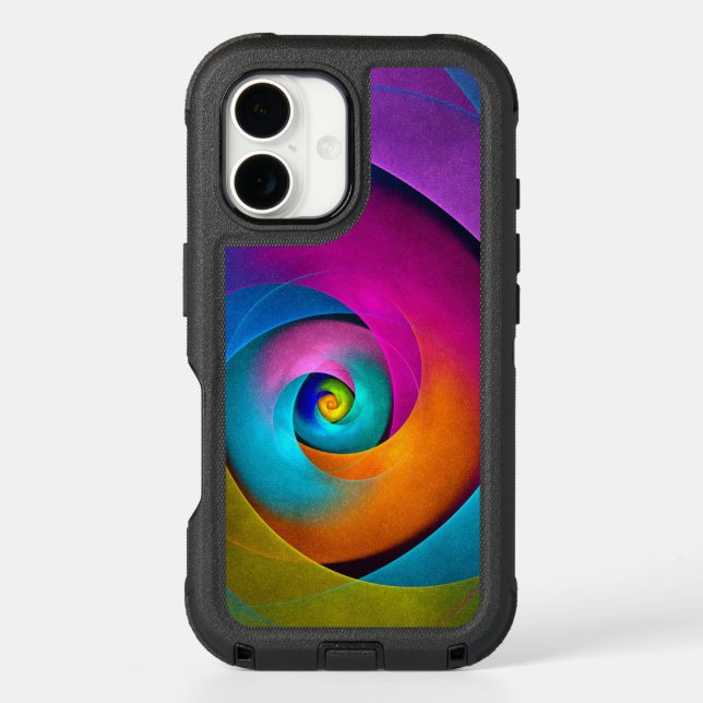 Modern Floral Abstract Art Pink Blue Pattern #17 Otterbox iPhone Case (Back)