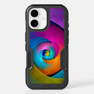 Modern Floral Abstract Art Pink Blue Pattern #17 iPhone 16 Case