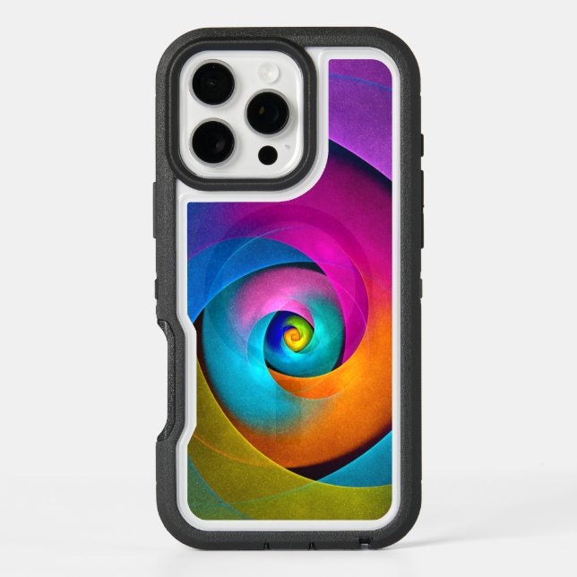 Modern Floral Abstract Art Pink Blue Pattern #17 Otterbox iPhone Case (Back)