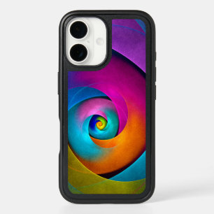 Modern Floral Abstract Art Pink Blue Pattern #17 iPhone 16 Case