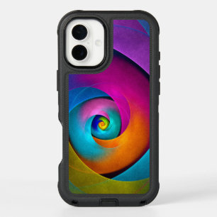 Modern Floral Abstract Art Pink Blue Pattern #17 iPhone 16 Plus Case