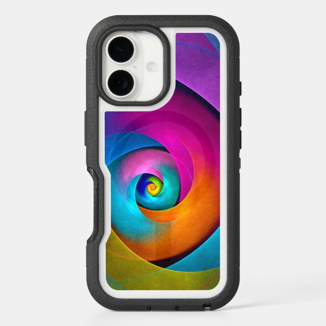Modern Floral Abstract Art Pink Blue Pattern #17 Otterbox iPhone Case (Back)