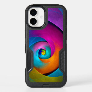 Modern Floral Abstract Art Pink Blue Pattern #17 iPhone 16 Plus Case