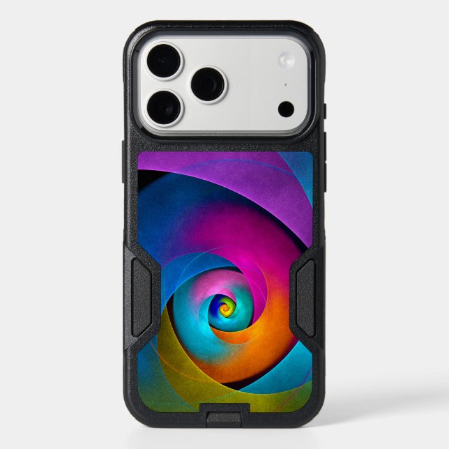 Modern Floral Abstract Art Pink Blue Pattern #17 Otterbox iPhone Case (Back)