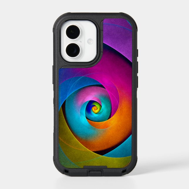 Modern Floral Abstract Art Pink Blue Pattern #17 Otterbox iPhone Case (Back)