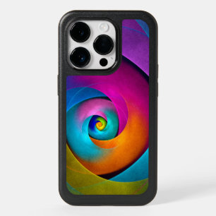 Modern Floral Abstract Art Pink Blue Pattern #17 OtterBox iPhone 14 Pro Case
