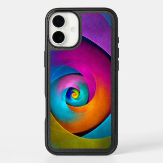 Modern Floral Abstract Art Pink Blue Pattern #17 iPhone 16 Plus Case