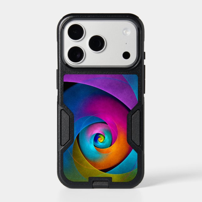 Modern Floral Abstract Art Pink Blue Pattern #17 Otterbox iPhone Case (Back)